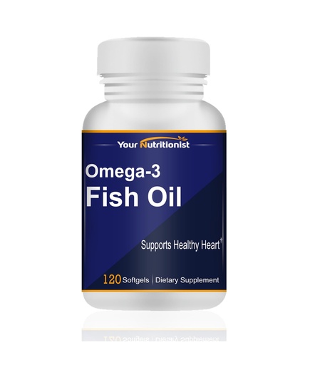[BRSWYFA5BEDRQALJ] Omega-3 Fish Oil 1000mg, Heart Health, 120 softgels