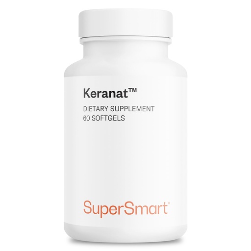 [BRSWGGATAAIB6FDD] Supersmart - Keranat (Advanced Formula with Biotin) - Hair Supplement for Volume & Growth - Hair Loss Vitamins | Non-GMO & Gluten Free - 60 Softgels