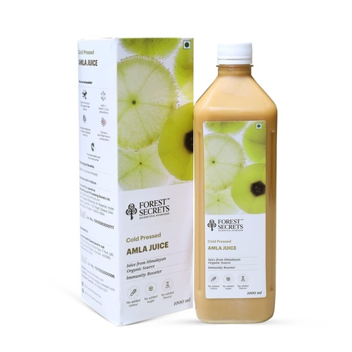 [BRSREZQ3AEIB43T6] Forest Secrets Amla Juice 1000 ml | Natural Ayurvedic Tonic for Immunity, Digestion & Glowing Skin | Aloe Vera Juice Blend | Adult Wellness Drink (Pack of 1)