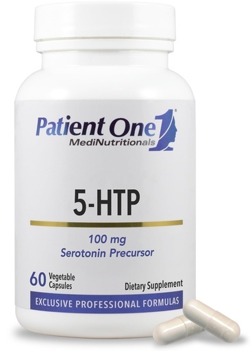 [BRSWKZQ6DEPRGELU] Patient One 5-HTP 100 mg | Supplement to Support Stress Management, Mood and Sleep* | 60 Capsules
