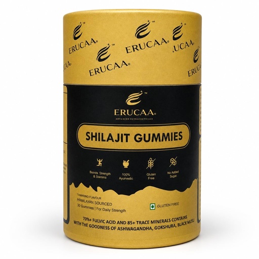 [BRSRY23QOUMWYYLH] Shilajit Gummies | Himalayan Sourced | 70%+ Fulvic Acid & 85+ Trace Minerals | With Ashwagandha, Gokshura & Licorice | Tamarind Flavour | 30 Gummies