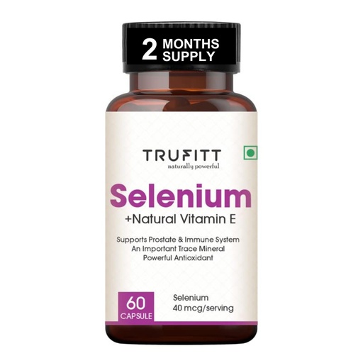[BRSW2BAPBUFGAG3A] Selenium Capsules 40Mcg + Vitamin E 10Mg, With Green Tea Extract- Optimal Health, Antioxidant Supplement With Superior Absorption (60 Capsules)