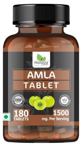 [BRSW2GQYCQAQ2HT6] Amla Tablet - 180 Tablets | Amalaki, Indian Gooseberry, Dhatriphala Tablets I Natural Vitamin C, Iron and Calcium