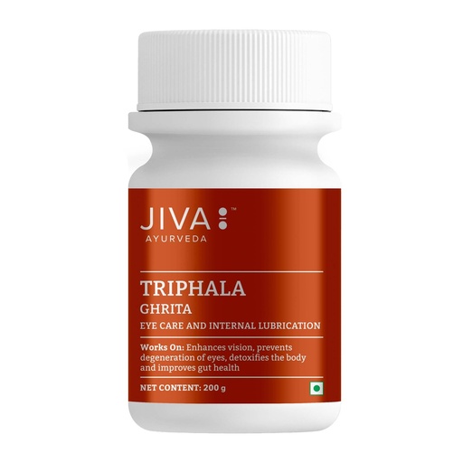 [BRSRAGL2CN6Q2DQ6] Jiva Triphala Ghrit – A Natural Digestive Aid | Helps in Vision, Better Eye-Sight & Eye Disorders- 200g (Pack of 1)