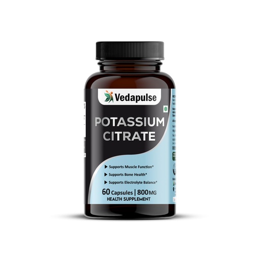 [BRSRGEARBV6R6ETJ] Potassium Citrate Capsules | Health Supplement | 800 mg Elemental Potassium per Serving | 60 Capsules