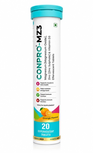 [BRSRY2YPAR7B4F37] MZ3 Magnesium, Zinc & Vitamin D3 Effervescent Tablets Orange