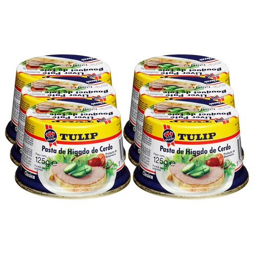 [BRSWGBQQAEMRO3D7] Tulip Liver Pate, 125g,Pack of 6 Product of Denmark