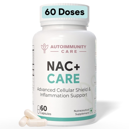 [BRSRGFL5B4CB4YDJ] Autoimmunity Care NAC+ Care – N-Acetyl-L-Cysteine with Bioavailable Curcumin & Ginger | Powerful Glutathione Supplements & Liver Support | Antioxidant, Anti-Inflammatory & Detox Formula | 60 Capsules (30 dose) 600 mg