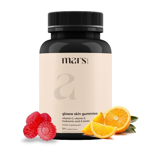 [BRSRAZD7BF6BACQ7] Mars by GHC Vitamin C Skin Gummies - 30 Gummies | for Glowing Skin | 30 Days Pack l With Hyaluronic Acid, Vitamin E & Biotin…