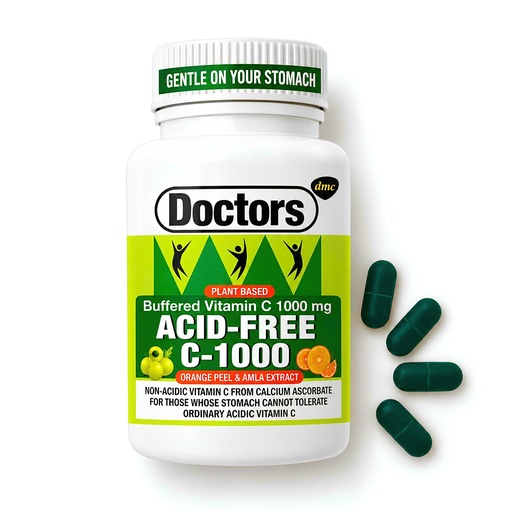 [BRSRYGQ3DEPQOD3L] Acid-Free Buffered Vitamin C 1000 mg | Amla & Orange Peel