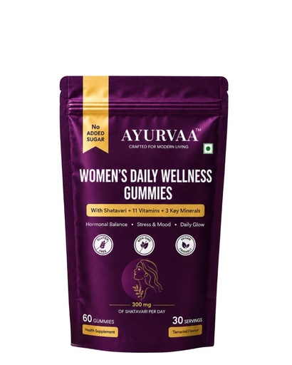 [BRSRYFQHBYAR6D3D] Women's Daily Wellness Gummies | Shatavari Extract, 11 Vitamins & 3 Minerals | Women's Multivitamin Gummies for Daily Wellness | Vegan, No Added Sugar, Gluten Free | 60 Gummies (30 Servings)