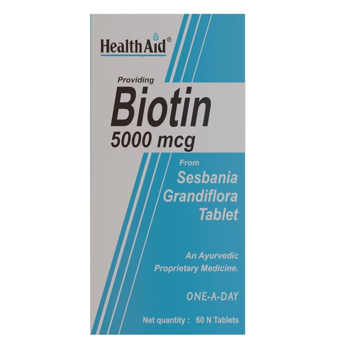[BRSWKZA7DMHWMAAV] HealthAid Biotin 60 Tablets