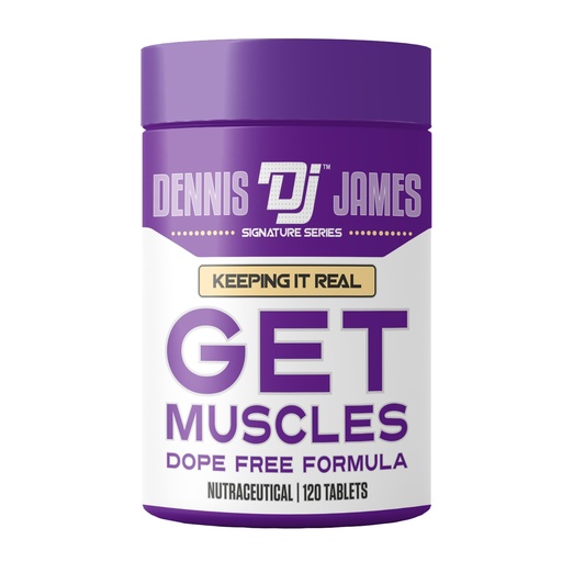 [BRSROFI3CIPW2E3K] Dennis James Signature Series Get Muscles | Dope-Free Formula | 120 Tablets - Premium Muscle Support for Athletes and Fitness Enthusiasts