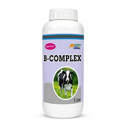 [BRSRACQ7BVYA2GT4] B-Complex Vitamin-B | Vitamin B Tonic for Cows, Goats, Buffaloes & Sheep | Boosts Immunity, Appetite & Nervous Health (1LTR)