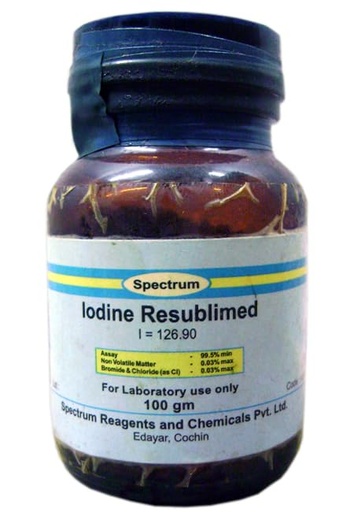 [BRSROFIPOQIRQFA3] SPECTRUM IODINE RESUBLIMED 100GMS