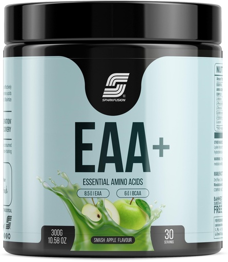 [BRSROAD6CEAQKGY3] Sparkfusion 8500 mg Eaa+ & 6000mg Bcaa (300 gm) Essential Amino Acids | Pre/Intra Workout and Muscle Growth & Recovery | All 9 Essential Amino Acid EAA Powder (Smash Apple)