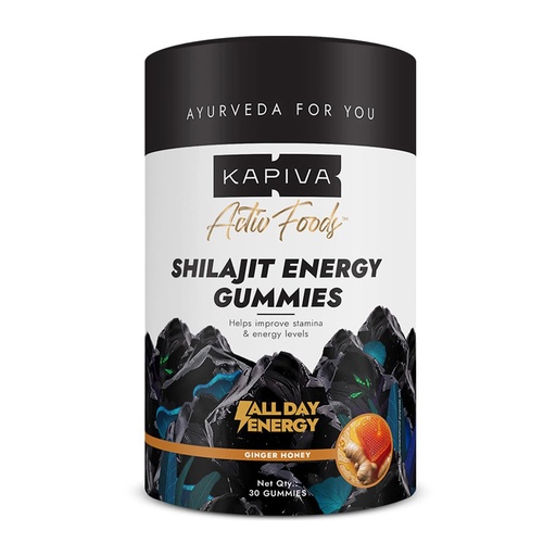 [BRSRAADRDEFRM3LB] Kapiva Himalayan Shilajit Gummies | 225mg Shilajit/Gummy | Ginger Honey Flavour | NABL-Certified Gummy | Boosts Energy Levels, Endurance & Stamina | No Added Sugar | Gelatin Free | 30 Gummies