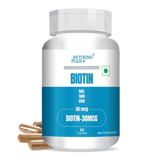 [BRSW2ALYAACGY2TX] Biotin 30mcg | Supports Healthy Hair Growth, Stronger Nails & Glowing Skin | Daily Beauty Supplement for Men & Women | 1 Pack | Non-GMO, Gluten Free, USA Formulated