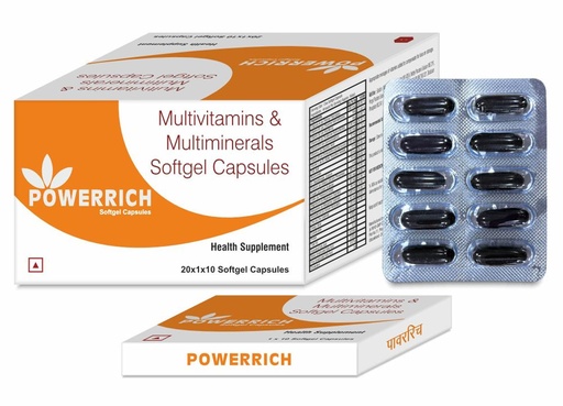 [BRSROZY5AQHBYAA4] Multivitamin & Multiminerals Softgel Capsules Vitamin C, Vitamin D, Vitamin B, Zinc, Supports Immunity and Growth Health for Men and Women(Pack of 3) 30 Caps