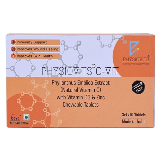 [BRSW2234AQNGMYL2] C-VIT | Vitamin C Tablets | Vit C - 500 mg with Vitamin D3 with Zinc | For Immunity | For Skincare | With Naturally Souce Amla | Chewable Tablet |