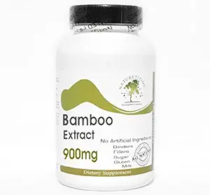 [BRSWKHQQBAOQEF3P] Bamboo Extract 900mg ~ 90 Capsules - No Additives ~ Naturetition Supplements