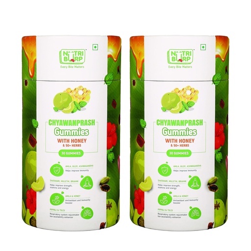 [BRSRMYY6CQIBUE3P] multivitamin gummies for kids | Pack Of 2, 30 Gummies In Each Pack | 2.5-12 years | With 50+Natural Herbs Ashwagandha,Honey,Improves Immunity, Bone health & Antibody Production, No sugar