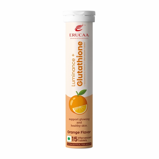 [BRSRY23RBMPQ2FI2] Luminance+ Glutathione Effervescent Tablets | L-Glutathione & Vitamin C | Orange Flavor | 15 Effervescent Tablets | Nutraceutical for Adults