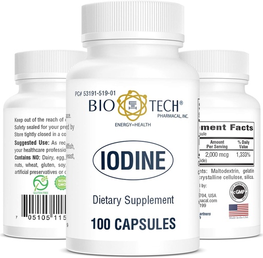 [BRSWGHAKC4FQYC32] Iodine 100 gélules