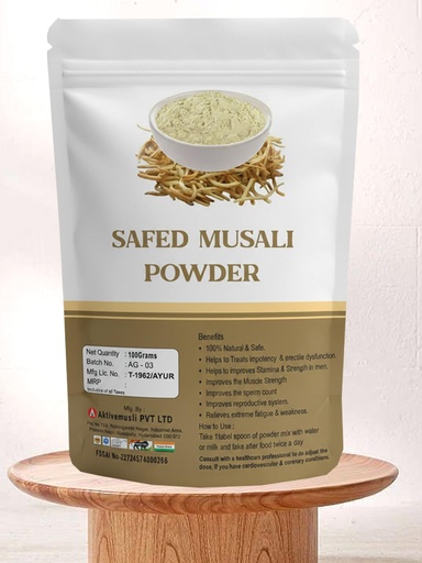 [BRSRGBD6DF7BODI6] Natural & Pure Safed Musli Powder (100g)