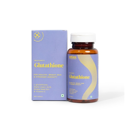 [BRSROHARDJ4BU3L5] SelfCare By Suman Agarwal - Glutathione 30 tablets - Pack of 1 | Antioxidant - Boost Immune System & helps with Youthful Skin | Reduces Skin Pigmentation - Liver Detox by Elimination of Toxins