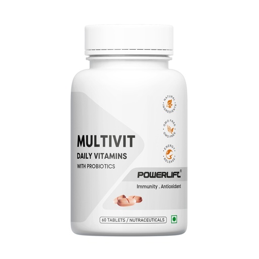 [BRSRGZ32CQCQODLL] Multivitamin Tablet for Men & Women | Multi vitamin with Probiotics for Energy & Immunity | Multi vitamin Tablets- 60 Tablets