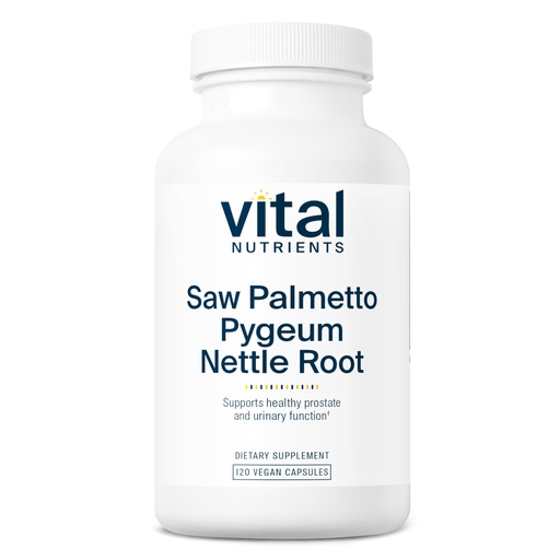 [BRSROHADO4IG23YV] Vital Nutrients Saw Palmetto with Pygeum & Nettle Root - Vegan Saw Palmetto for Men Supports Healthy Prostate Function* - Gluten, Dairy, Soy Free - 120 Capsules