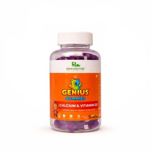 [BRSRGAQNOAHWYE3Z] Kids Calcium & Vitamin D3 Gummies | Supports Bone Strength, Growth & Dental Health