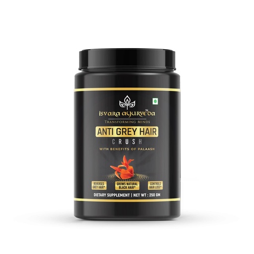 [BRSRA2YHB4FGECLL] Anti Grey Hair Supplement - Supports Healthy Hairs Growth, Root Strength Supplements with Palash, Amla & Butea for Hair regrowth, Improves Texture 250g