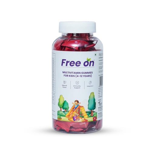 [BRSREBI3DIGQIAL5] Free On Multivitamin Gummies for Kids 4-12 Years, 60 Gummies