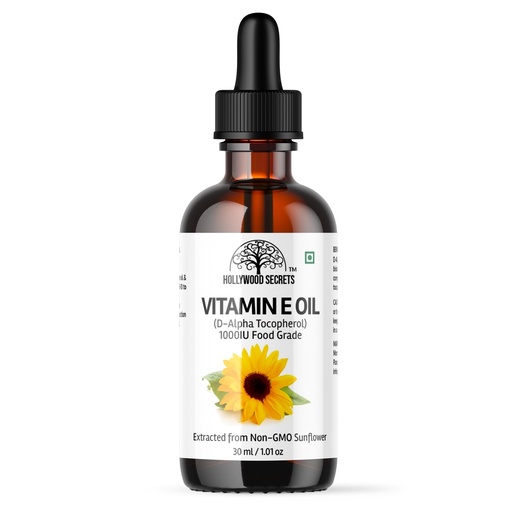 [BRSW2HAFOF5QE2DK] Pure Vitamin E D-Alpha Tocopherol Oil 1000 IU 30ml