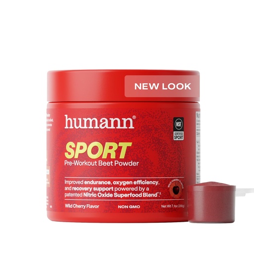 [BRSRMCYOOZ4GGALU] humanN SuperBeets Sport Endurance Pre Workout Powder, Nitric Oxide Supplement, NSF Certified, Stimulant & Caffeine Free, Made with Beet Root, Wild Cherry, 20 Servings