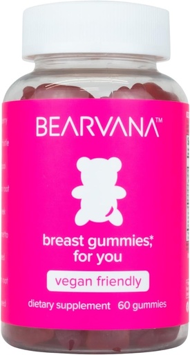 [BRSWYHYTPMMRSE3F] BEARVANA Top Support Gummies для жінок Підтримка природного балансу та конфіденції Фітнес добавки вітаміни Ефірні вітаміни 9 трави Включаючи Fenugreek, Flaxseed, Dong Quaiсховища Flavor 60 Gummies