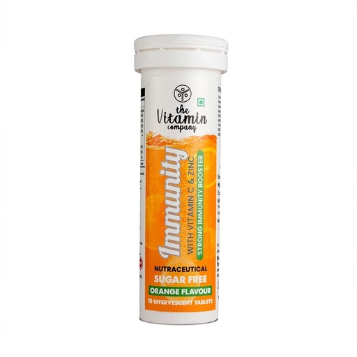 [BRSRMFQ7BADQKDQ4] Immunity 1000 mg, with Vitamin C & Zinc, Stronger Natural Immunity Booster, Antioxidant & Skin Care, Effervescent Tablets, Fast Absorption | Antioxidant & Skin Health | Orange Flavour | 10 Tablets