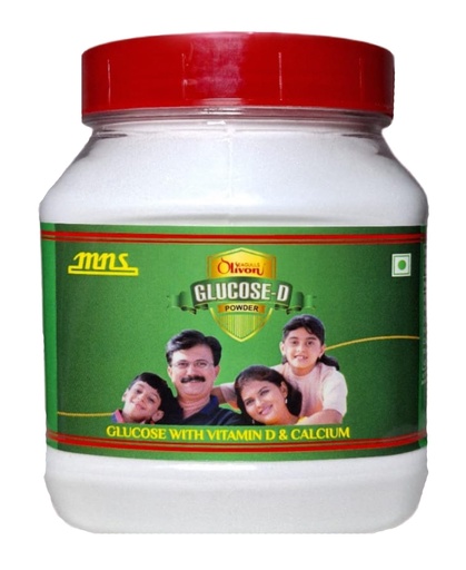 [BRSRACYHCINBS3YY] Glucose D Regular Powder with Vitamin D and Calcium | Nutritional Energy Supplement | Provides Instant Energy (500g)