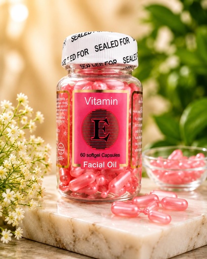[BRSRYFQ5CMOWGD3P] Vitamin E Facial Oil Softgel Capsules, Pack of 60