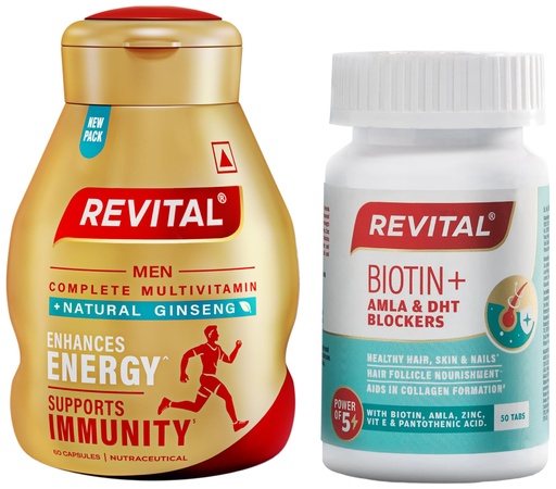 [BRSREGAFAB6BSYA7] Revital Man's 60 capsules + Revital Biotin 50 tablets
