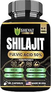 [BRSROBL7BN7A4E3D] 90 Shilajit Capsules for Men & Women 22000mg with 50% shilajit Fulvic acid organic Himalayan Natural Shilajit for Men Pure Shilajit Extract 85+Trace Mineral Supplements for Women Energy Boost-USA Made