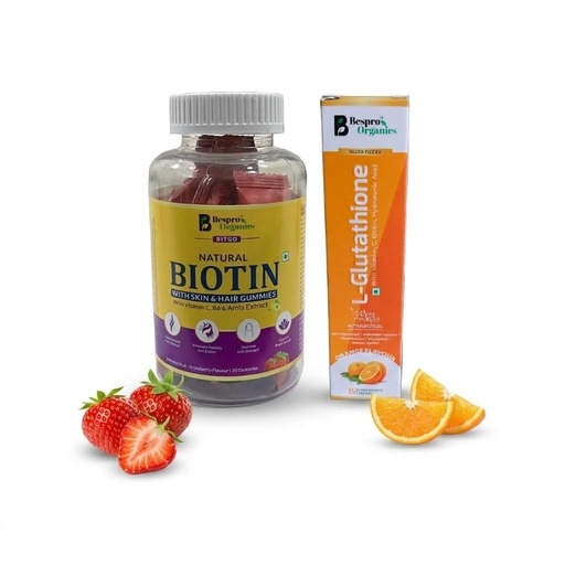[BRSRYGDRB4GWMDT6] Organics Biotin & L Glutathione Skin Glow Combo