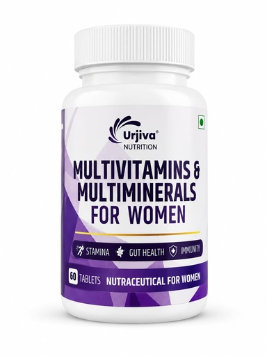 [BRSRYYD4DN5RAETD] Multivitamin & Multimineral Tablets for Women | 60 Tablets | Daily Nutritional Support for Energy, Stamina, Immunity & Metabolism | With Essential Vitamins & Minerals | Gluten Free