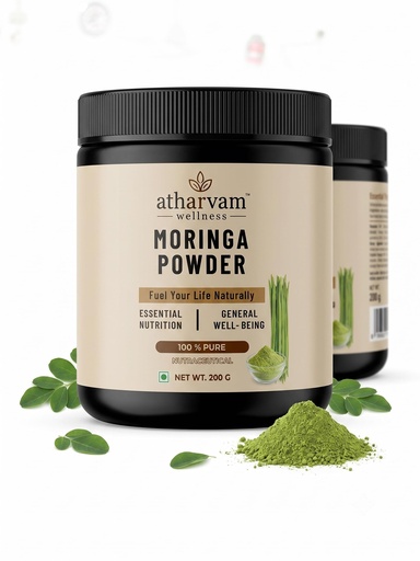 [BRSRYEA3OAFQAEI7] 100% Pure Moringa Powder 200g | Organic Superfood for Immunity Energy Digestion & Overall Wellness | Natural Leaf Powder