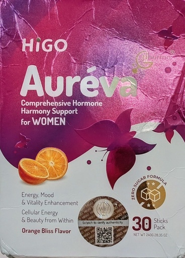 [BRSRYGAHBV4GEALL] HiGO Aureva Women Hormone Harmony Support Supplement 30 Sticks Pack