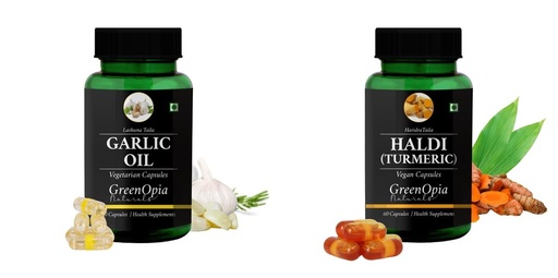 [BRSRYFQZCAGRQ2DZ] Garlic Oil Haldi Wellness Daily Vitality |60 CAPSULES