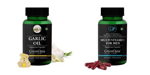 [BRSRYFQZCMJQMDQ6] Garlic Oil Multivitamins For Men Wellness Daily Vitality |60 CAPSULES