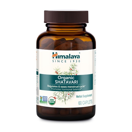 [BRSWIY3YDJ6WA3DK] Himalaya USDA Organic Shatavari Capsules - Shatavari Capsules for Women, Promotes Hormone Balance and Menstrual Cramp Relief - Vegan, Gluten Free, 1300 mg, 60 Caplets
